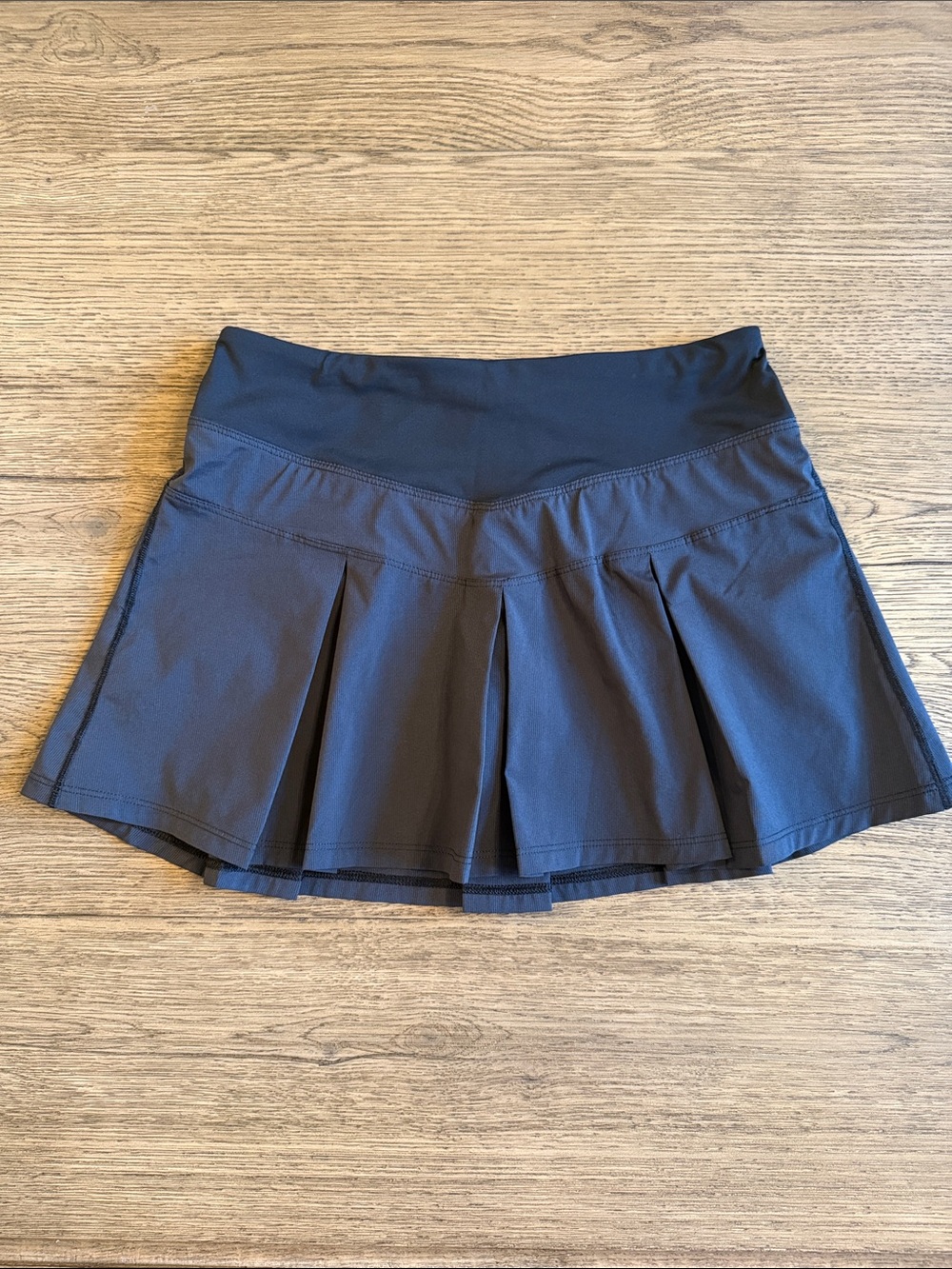Athletic Pleated Skort in Black
